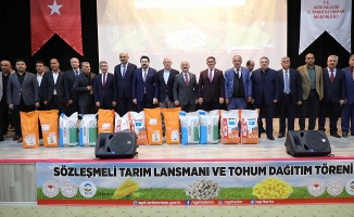 Ağrı'da Tohum Dağıtım Töreni Yapıldı