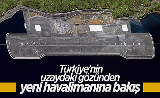 Rize-Artvin Havalimanı Göktürk-1 uydusundan görüntülendi