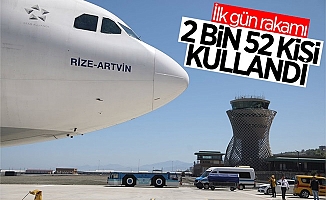 Rize-Artvin Havalimanı'nın ilk gün verileri