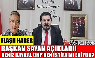Başkan Sayan, Deniz Baykal’ın CHP’den istifası an meselesi