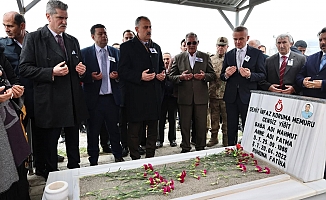 Ağrı'da Şehit Cengiz Yiğit, yıl dönümünde dualarla anıldı