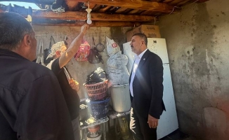 Başkan Fevzi Sayan’dan Yangınzede Aileye Destek Ziyareti