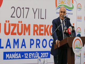 Bakan Fakıbaba Çekirdeksiz Kuru Üzüm Rekoltesini Açıkladı