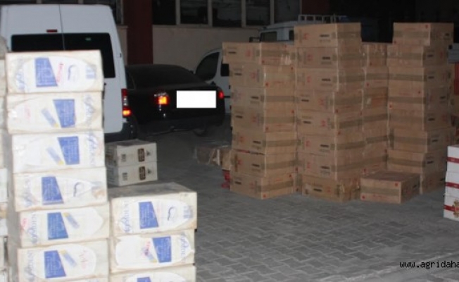 Ağrıda 40 Bin Paket Kaçak Sigara Ele Geçirildi