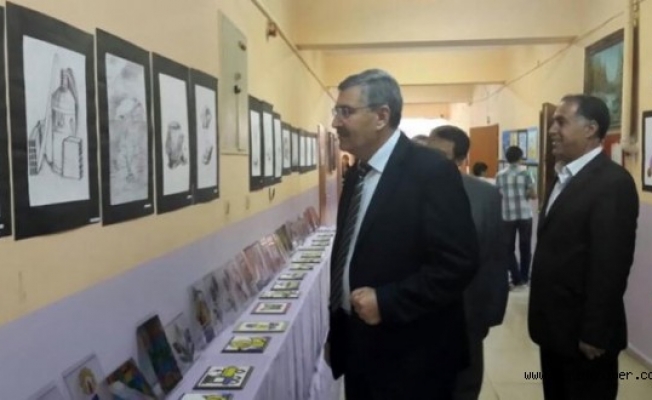 Öğrencilerden Yıl Sonu Resim Sergisi