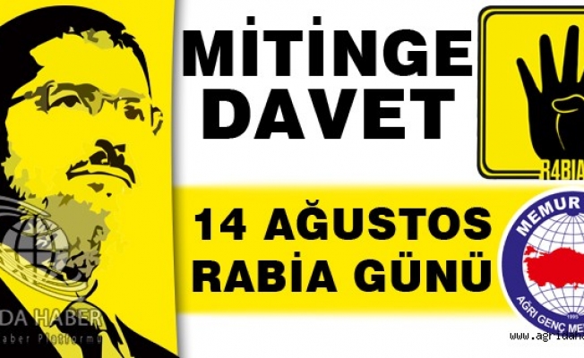 Ağrıda Dünya Rabia Günü Mitingine Davet