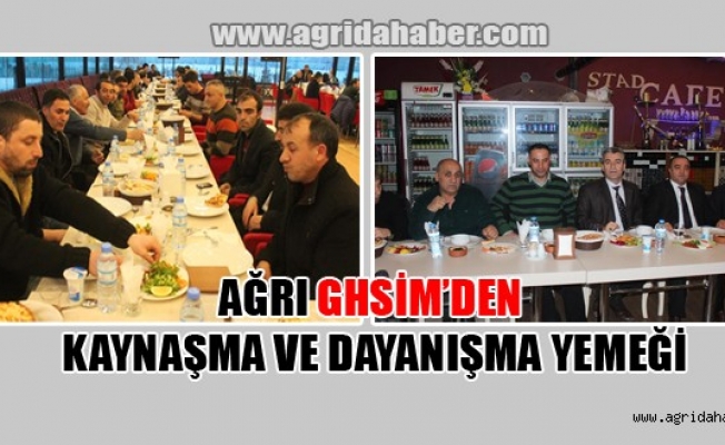 Ağrı Ghsimden Kaynaşma Ve Dayanışma Yemeği