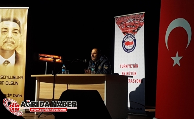 Eğitim-Bir-Sen Ağrı Şubesi Davetiyle Yazar Akyürek Ağrı#039;da