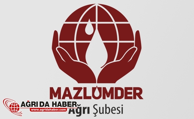 Mazlum-Der Ağrı Şubesinden Kudüs Açıklaması: #34;İsrail Devlet Değil ki Başkenti Olsun#34;