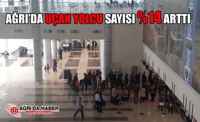 Ağrı#39;da Uçan yolcu sayısı yüzde 14 arttı
