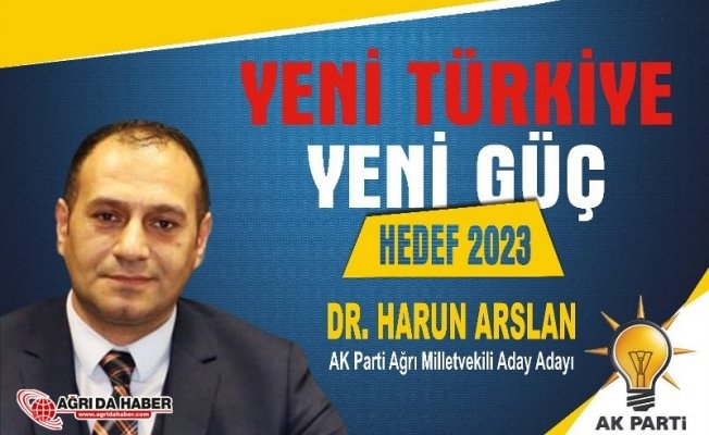 Dr. Harun ARSLAN Ak Parti Ağrı Milletvekili Aday Adayı oldu