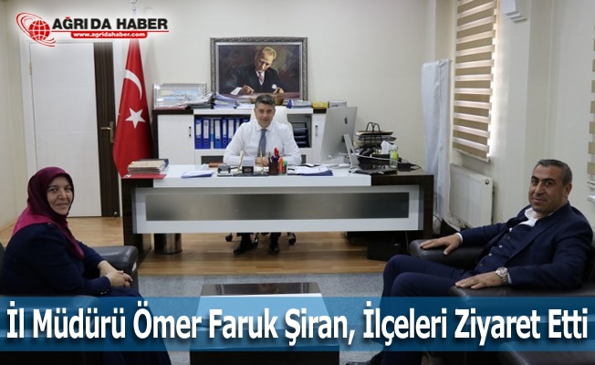 İl Müdürü Ömer Faruk Şiran, İlçeleri Ziyaret Etti