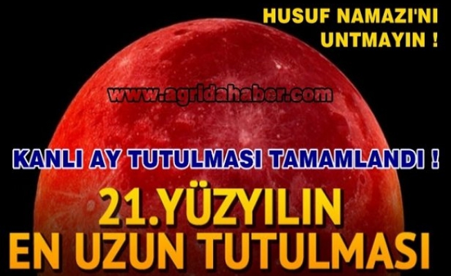 Kanlı Ay Tutulması ne zaman tamamlanacak! Husuf Namazı Nedir  kaç rekattır
