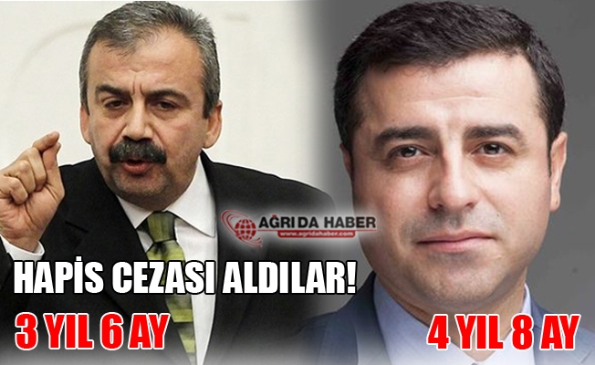 Selahattin Demirtaş ve Sırrı Süreyya Önder#039;e Hapis Cezası!