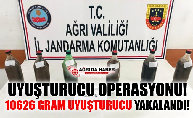 Ağrı Doğubayazıt#039;ta Uyuşturucu Operasyonu! 10 Kilo 626 gram uyuşturucu yakalandı