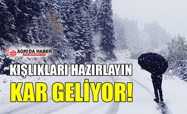 Ağrı#039;da Kar Yağışı Bekleniyor