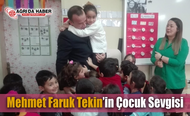 Mehmet Faruk Tekin#039;in Okul ziyaretlerinde çocuk Sevgisi