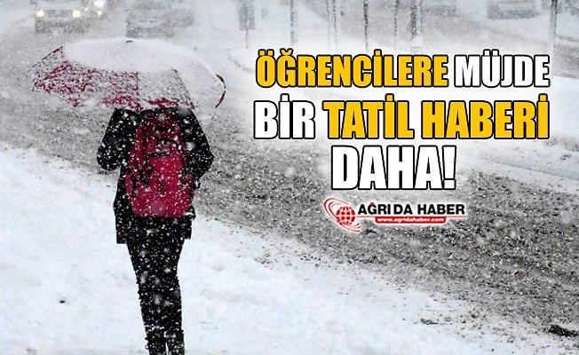 Ağrı#039;da Kar Yağışı Nedeniyle Eğitime 1 Gün Daha  Ara Verildi..