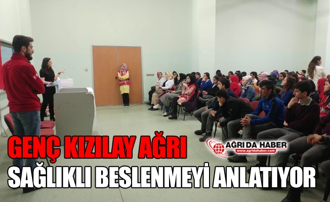 Genç Kızılay Ağrı Gençlere Sağlıklı Beslenmeyi Anlatıyor