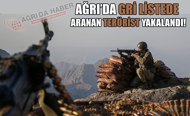 Ağrı#039;da Gri Kategoride Aranan Terörist Yakalandı!