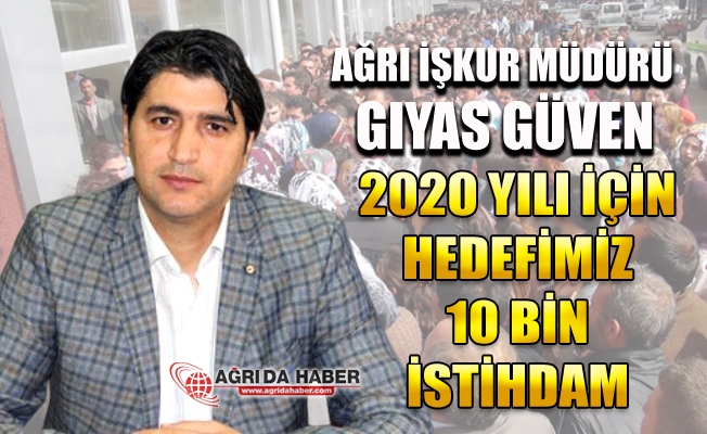Ağrı İŞKUR 2020 Yılında 10 Bin Kişiye İstihdam Hedefliyor