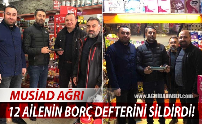 Ağrı MÜSİAD, muhtaç ailelerin borçlarını defterden sildirdi
