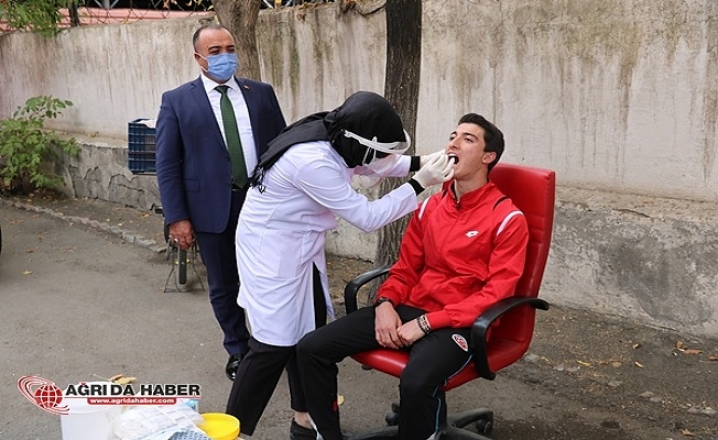 Ağrı SEM Sporcuları Koronavirüs Taramasından Geçti