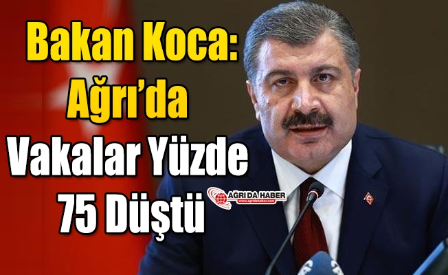 Bakan Koca#039;dan Sevindiren Haber! Ağrı#039;da Yüzde 75 Düşüş