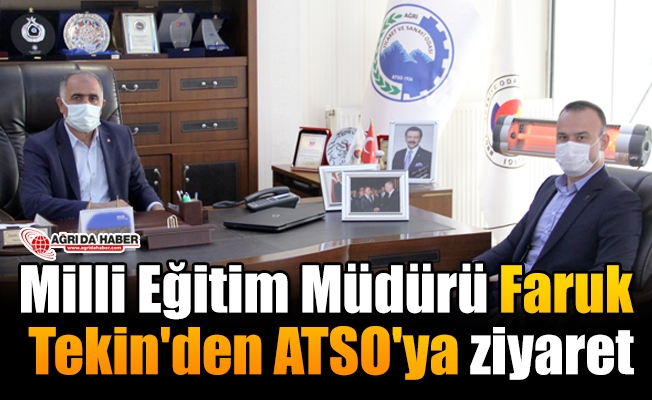 Milli Eğitim Müdürü Faruk Tekin#039;den ATSO#039;ya ziyaret