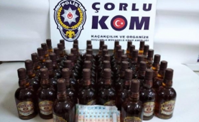 1,5 Ton Kaçak İçki Ele Geçirildi