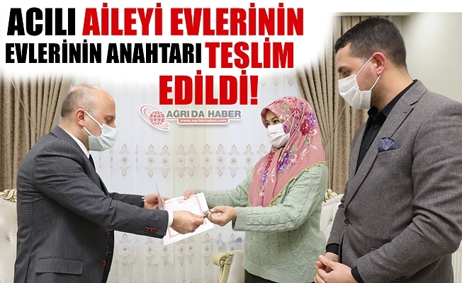 Osman VAROL Acılı Aileye Yeni Evlerinin Anahtarını Teslim Etti