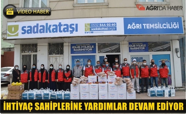 Sadakataşı Derneği Ağrı Temsilciliğinden ihtiyaç sahibi ailelere yardım