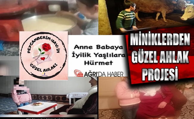 Ağrılı Miniklerden Güzel Ahlak Projesi ile eTwinningde
