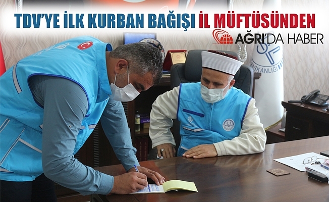 TDV#039;ye İlk Kurban Bağışı Tandoğan TOPÇU#039;dan