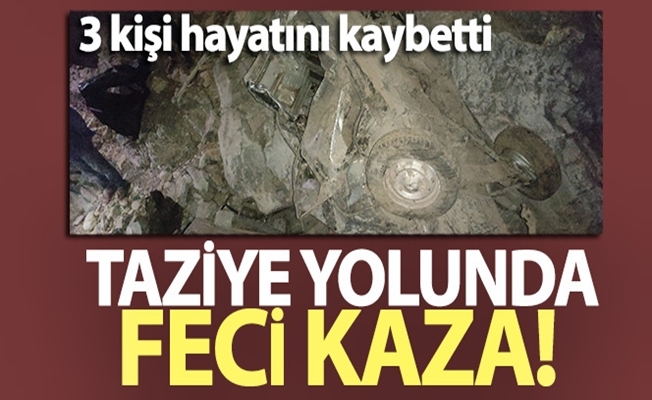 Taziye yolunda trafik kazası: 3 kişi öldü!