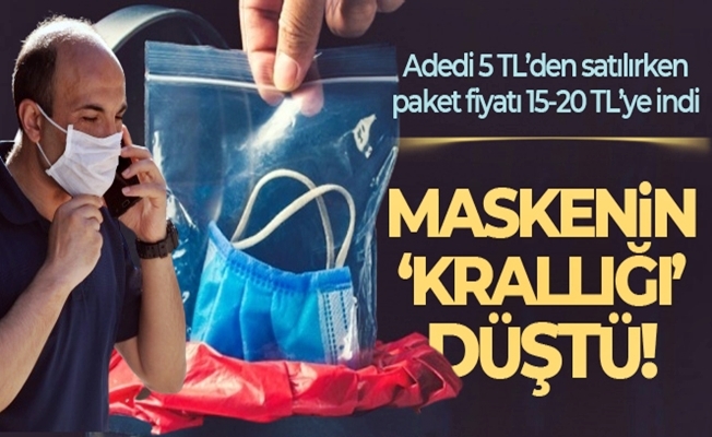 Maske fiyatlarında sert düşüş!