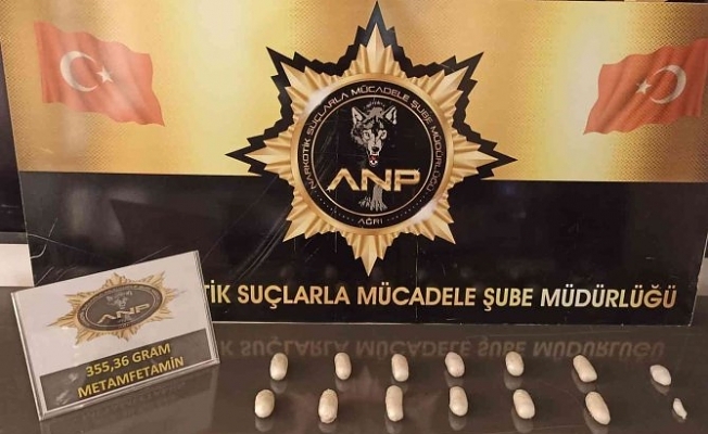 Ağrı#039;da bir kişinin bağırsağında 12 kapsül metamfetamin maddesi ele geçirildi