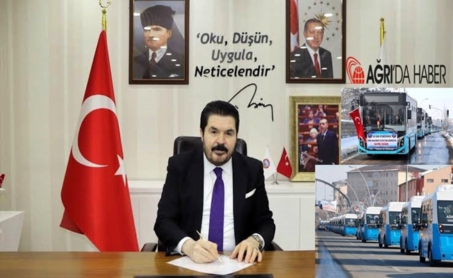 Ağrı#039;da toplu taşıma ücretlerine zam yok!