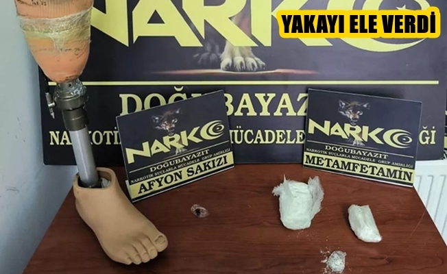 Doğubayazıt#039;ta bacağında uyuşturucu bulunan şahıs yakalandı!