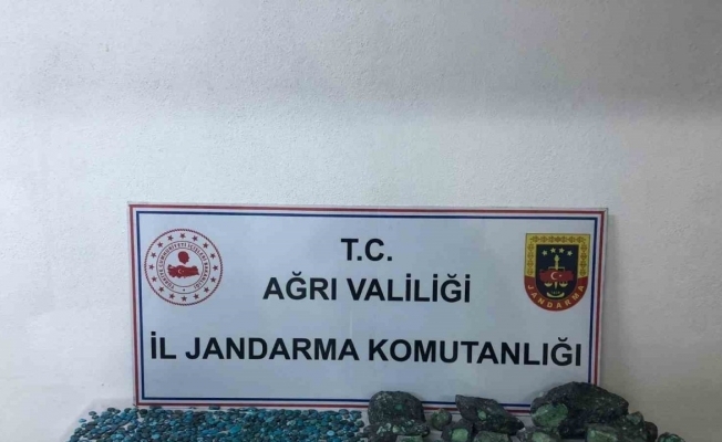 Ağrıda 1 milyon 137 bin lira değerinde taş ele geçirildi