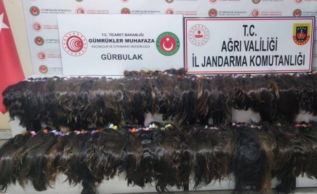 663 bin lira değerinde insan saçı yakalandı