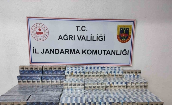 Ağrıda gümrük kaçağı sigara yakalandı