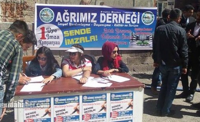 Ağrıda Araştırma Hastanesi İçin İmza Kampanyası