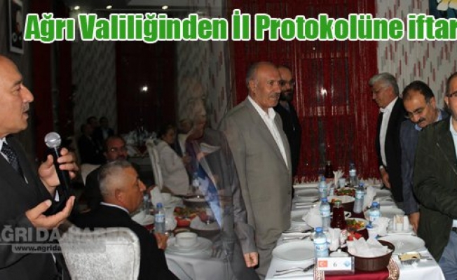 Ağrı Valiliğinden İl Protokolüne iftar