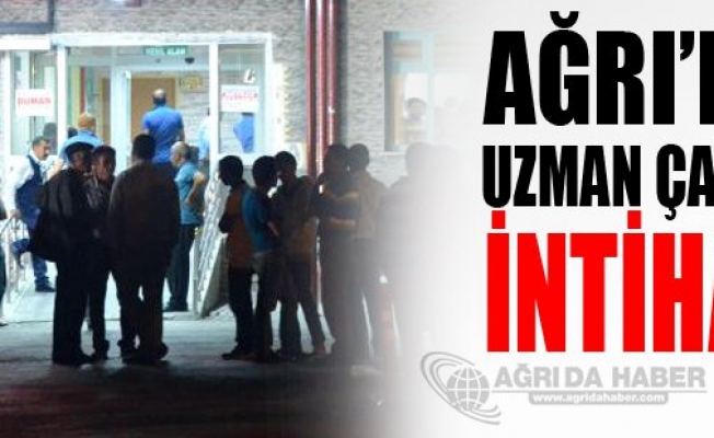 Ağrıda Uzman Çavuş İntihar Etti
