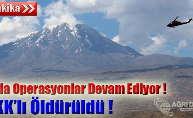 Ağrıdaki Operasyonda 2 PKKlı Öldürüldü !