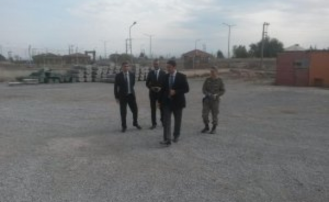 Ahlata helikopter pisti yapımı başladı