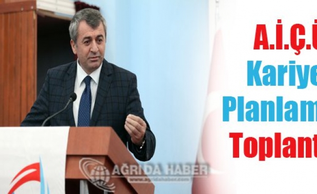 Ağrı İbrahim Çeçen Üniversitesinde Kariyer Planlaması Toplantısı Yapıldı