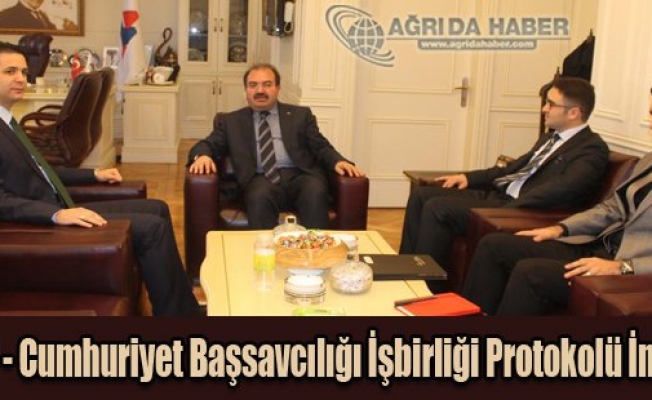 A.İ.Ç.Ü Cumhuriyet Başsavcılığı İşbirliği Protokolü İmzaladı