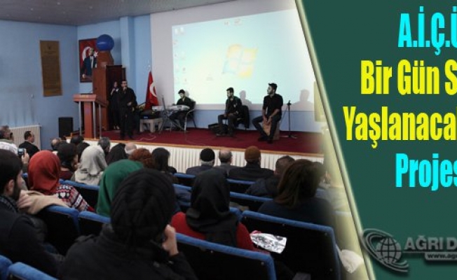 A.İ.Ç.Ü Bir Gün Sizde Yaşlanacaksınız Projesi